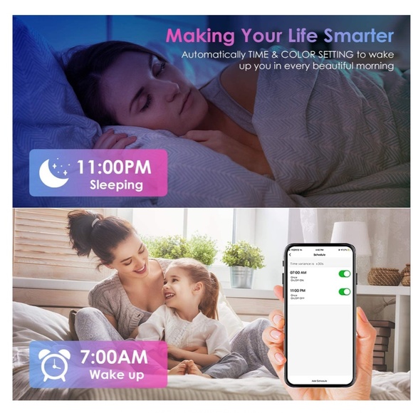 NEW Smart WiFi LED Light Strips Compatible with Alexa, 32.8ft Music Sync - Picture 5 of 7